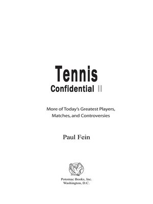 cover image of Tennis Confidential II